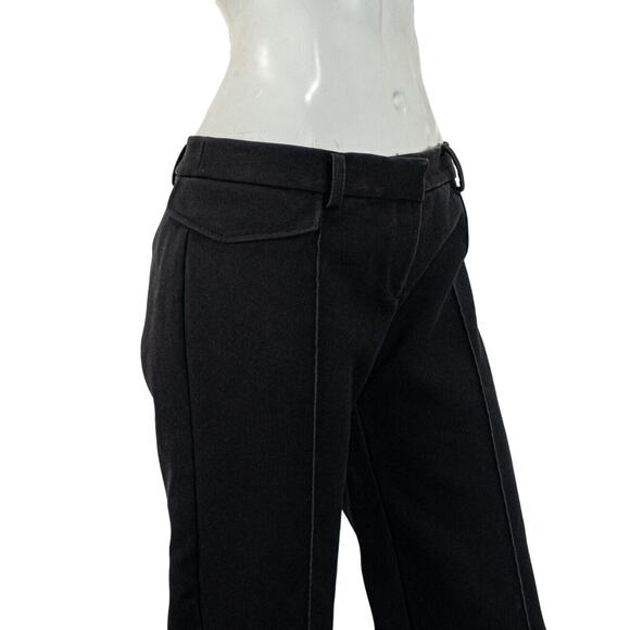DION LEE Women's Flare Leg Black Pants in size 6 - Picture 10 of 10